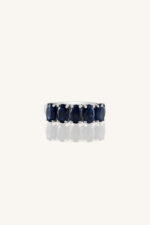 Blue Sapphire Ring in  92.5 Sterling Silver KLSR-10323