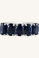 Blue Sapphire Ring in  92.5 Sterling Silver KLSR-10323 - Image 4