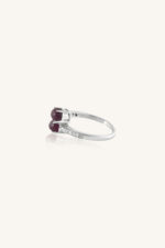 Diamond and Ruby Star Ring in 92.5 Sterling Silver KLSR-10416 - Image 2