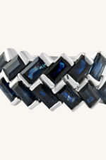 Blue Sapphire Ring in 92.5 Sterling Silver KLSR-10572 - Image 4