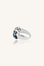Blue Sapphire Ring in 92.5 Sterling Silver KLSR-10572 - Image 3