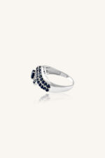 Blue Sapphire Ring in 92.5 Sterling Silver KLSR-10678 - Image 3