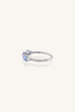 Diamond and Tanzanite Ring in 92.5 Sterling Silver KLSR-11068 - Image 3