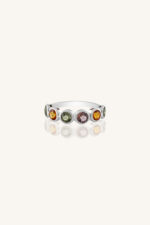 Multi Sapphire Ring in 92.5 Sterling Silver KLSR-11081