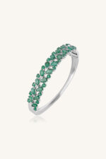 Emerald Bangle in 92.5 Sterling Silver KLSB-20001 - Image 3