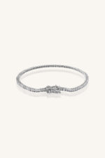 Diamond Bracelet in 92.5 Sterling Silver KLSB-20203 - Image 2
