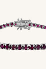 Ruby Bracelet in 92.5 Sterling Silver KLSB-20248 - Image 4