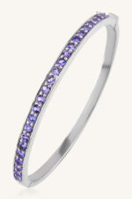 Tanzanite Bangle in 92.5 Sterling Silver KLSB-20266 - Image 4