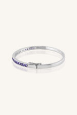 Tanzanite Bangle in 92.5 Sterling Silver KLSB-20266 - Image 2