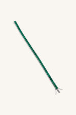 Emerald Bracelet in 92.5 Sterling Silver KLSB-20267 - Image 3