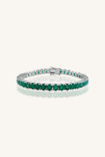 Emerlad Bracelet in 92.5 Sterling Silver KLSB-20364