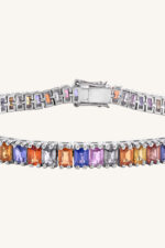 Multi Sapphire Bracelet in 92.5 Sterling Silver KLSB-20284 - Image 4