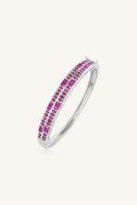 Ruby Bangle in 92.5 Sterling Silver KLSB-20294 - Image 3