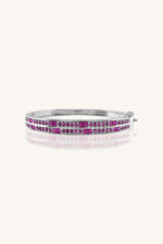 Ruby Bangle in 92.5 Sterling Silver KLSB-20294