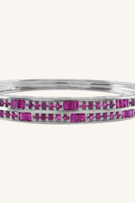 Ruby Bangle in 92.5 Sterling Silver KLSB-20294 - Image 4