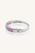 Ruby Bangle in 92.5 Sterling Silver KLSB-20294 - Image 2