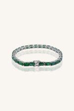 Emerlad Bracelet in 92.5 Sterling Silver KLSB-20364 - Image 3
