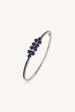 Blue Sapphire Bangle in 92.5 Sterling Silver KLSB-20371 - Image 3
