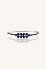 Blue Sapphire Bangle in 92.5 Sterling Silver KLSB-20371