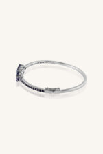 Blue Sapphire Bangle in 92.5 Sterling Silver KLSB-20371 - Image 2