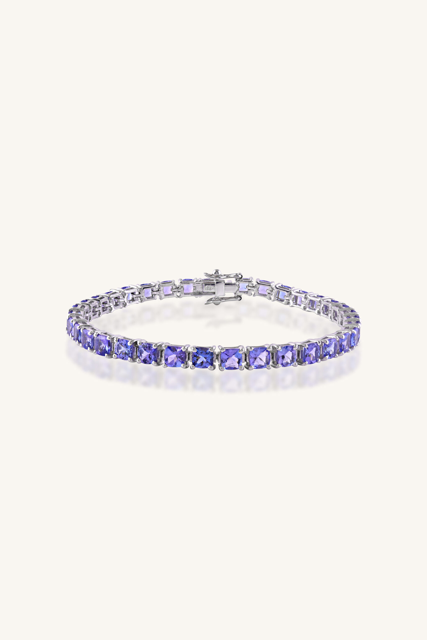 KLSB-20415 (1) Tanzanite Bracelet in 92.5 Sterling Silver KLSB-20415 - Image 1