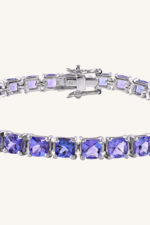 Tanzanite Bracelet in 92.5 Sterling Silver KLSB-20415 - Image 3