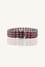 Ruby Bracelet in 92.5 Sterling Silver KLSB-20437 - Image 4