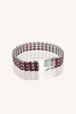 Ruby Bracelet in 92.5 Sterling Silver KLSB-20437 - Image 2