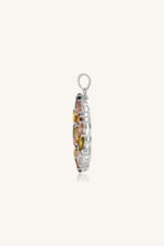Multi Tourmaline and Cz  Pandent in 92.5 Sterling Silver KLSP-50076 - Image 3