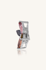 Multi Tourmaline and Cz  Pandent in 92.5 Sterling Silver KLSP-50106 - Image 3