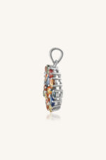 Multi Sapphire Pendant in 92.5 Sterling Silver KLSP-50159 - Image 3