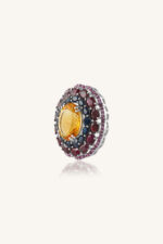 Multi Color Stone and Citrine Pendant in 92.5 Sterling Silver KLSP-50164 - Image 2