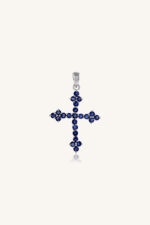 Blue Sapphire Pendant in 92.5 Sterling Silver KLSP-50262