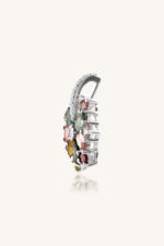 Multi Tourmaline and Cz  Pandent in 92.5 Sterling Silver KLSP-50294 - Image 3