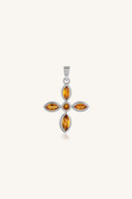 Citrine Pendant in 92.5 Sterling Silver KLSP-50332