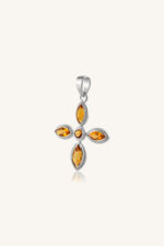 Citrine Pendant in 92.5 Sterling Silver KLSP-50332 - Image 2