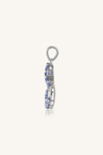 Tanzanite and Diamond Pendant in 92.5 Sterling Silver KLSP-50398 - Image 3