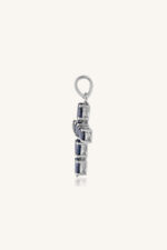 Blue Sapphire Pendant in 92.5 Sterling Silver KLSP-50399 - Image 3