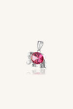 Pink Topaz Pendant in 92.5 Sterling Silver KLSP-50487 - Image 2