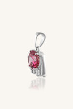 Pink Topaz Pendant in 92.5 Sterling Silver KLSP-50487 - Image 3