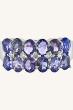 Diamond and Tanzanite Ring in 92.5 Sterling Silver KLSR-11093 - Image 4