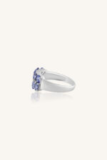 Diamond and Tanzanite Ring in 92.5 Sterling Silver KLSR-11093 - Image 3