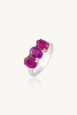 Ruby Ring in 92.5 Sterling Silver KLSR-11095 - Image 2