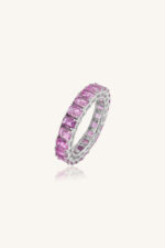 Pink Sapphire Ring in 92.5 Sterling Silver KLSR-11197 - Image 2