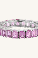 Pink Sapphire Ring in 92.5 Sterling Silver KLSR-11197 - Image 4