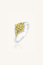 Yellow Sapphire Ring in 92.5 Sterling Silver KLSR-11262 - Image 3