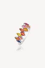 Multi Sapphire Ring in 92.5 Sterling Silver KLSR-11298 - Image 2