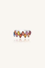 Multi Sapphire Ring in 92.5 Sterling Silver KLSR-11298