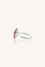 Diamond and Ruby Ring in 92.5 Sterling Silver KLSR-11414 - Image 3