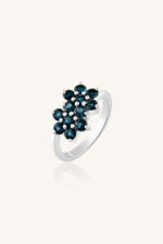 Blue Topaz Ring in 92.5 Sterling Silver KLSR-11423 - Image 4